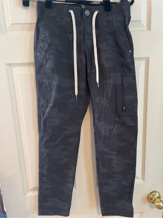Vuori Pants - #191 Vuori Ripstop Utility Joggers Black Camo XS Liteweight Travl Cargo Pant EUC